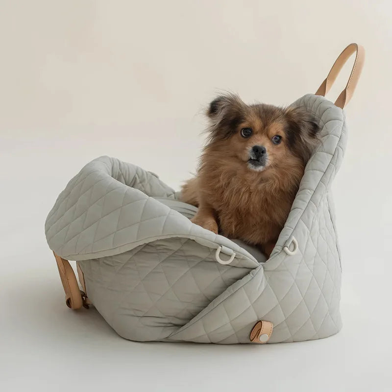 Luxury Pet Carrier Bag for Dogs and Cats – Car Seat, Travel Bag