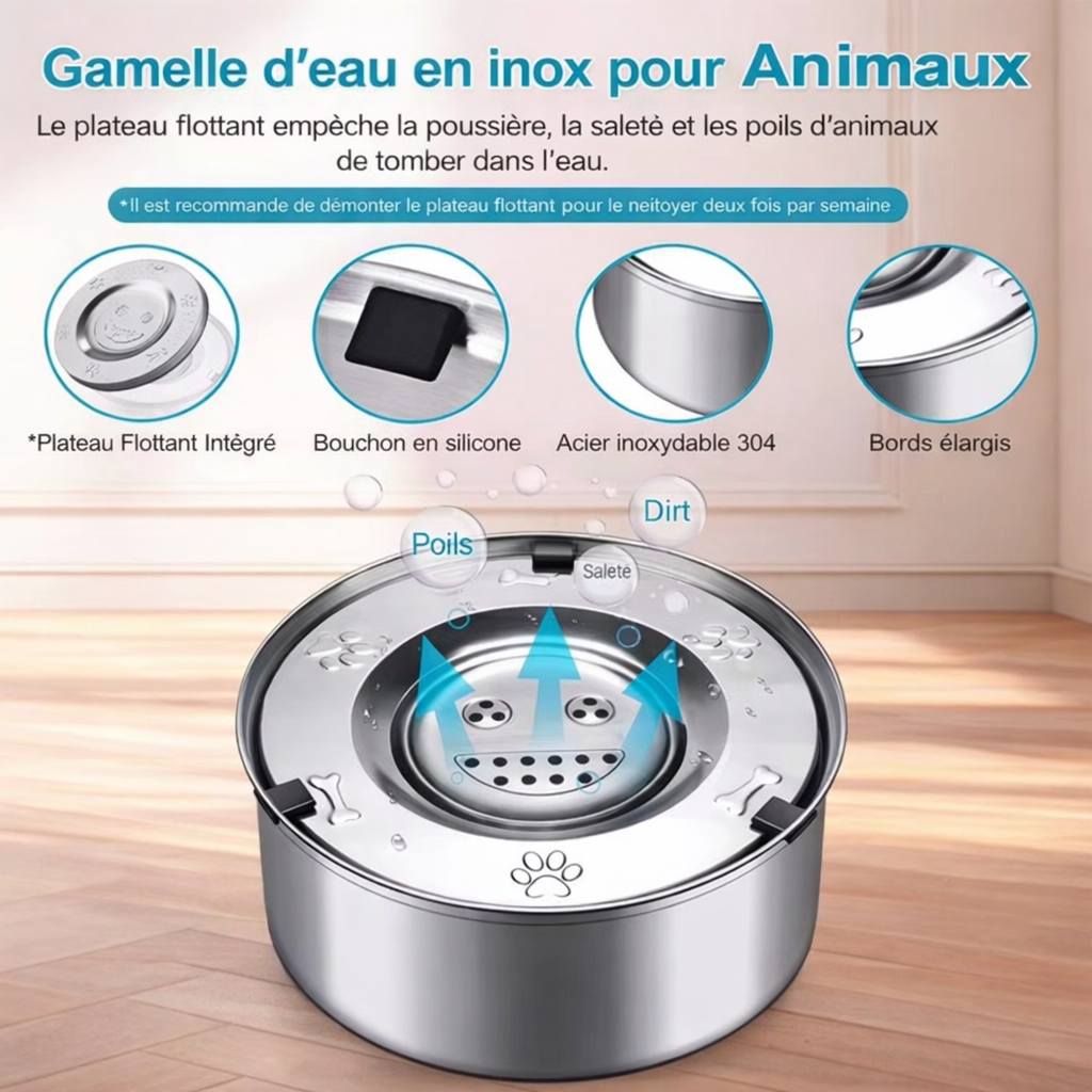 Gamelle Flottante Anti-éclabousses 3L