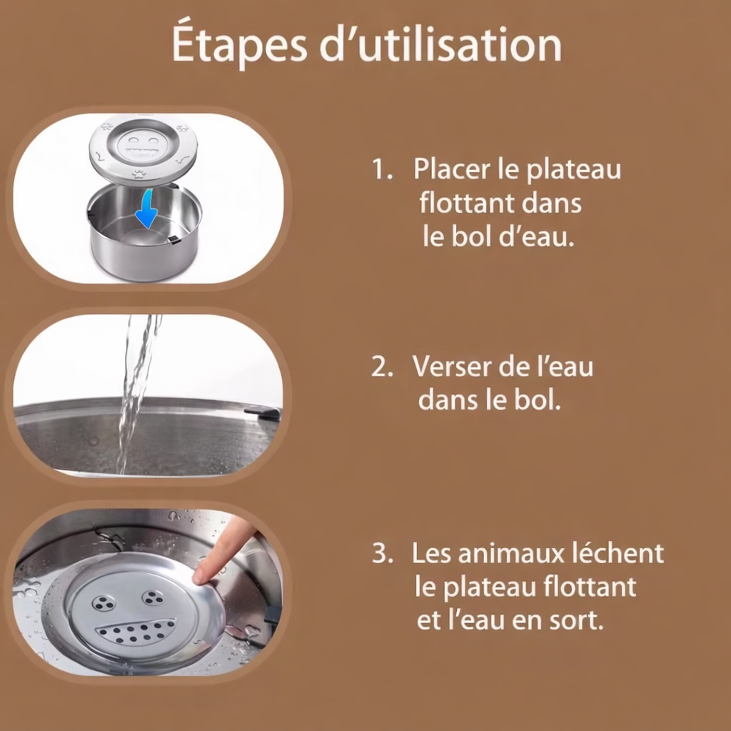 Gamelle Flottante Anti-éclabousses 3L